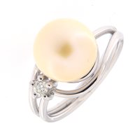 Anello Fanton Gioielli Donna ANELLI PERLA in Oro bianco Perla ANPE-2-52 - ANPE-2-52